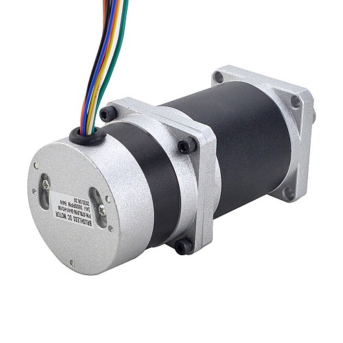 24V 84W 35RPM Geared Brushless DC Motor 14.95Nm(2117.09oz.in) 100:1 High Precision Gearbox - 57BLR50-24-01-HG100 | StepperOnline CA