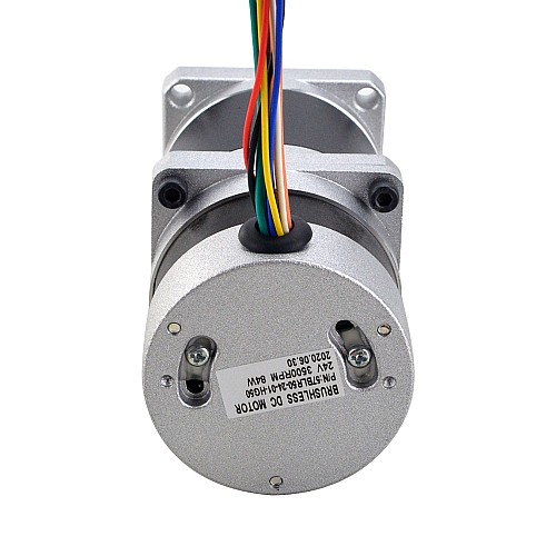 24V 84W 70RPM Geared Brushless DC Motor 8.63Nm(1221.4oz.in) 50:1 High Precision Gearbox - 57BLR50-24-01-HG50 | StepperOnline CA