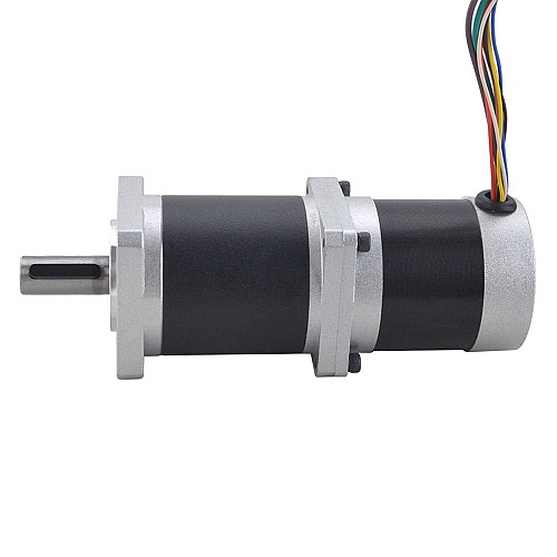 24V 172W 35RPM Geared Brushless DC Motor 25.00Nm(3540.29oz.in) 100:1 High Precision Gearbox - 57BLR70-24-02-HG100 | StepperOnline CA