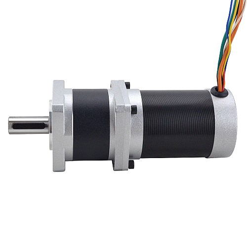 24V 220W 350RPM Geared Brushless DC Motor 5.10Nm(722.22oz.in) 10:1 High Precision Gearbox - 57BLR90-24-01-HG10 | StepperOnline CA