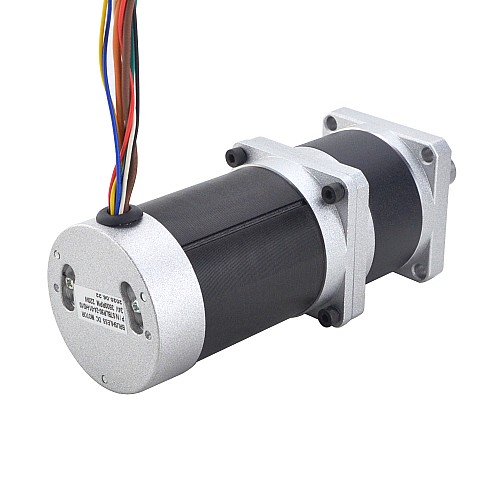 24V 220W 350RPM Geared Brushless DC Motor 5.10Nm(722.22oz.in) 10:1 High Precision Gearbox - 57BLR90-24-01-HG10 | StepperOnline CA
