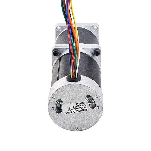 24V 220W 35RPM Geared Brushless DC Motor 25.00Nm(3540.29oz.in) 100:1 High Precision Gearbox - 57BLR90-24-01-HG100 | StepperOnline CA