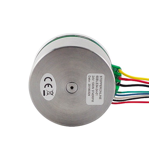 24V 3740RPM 0.284Nm 100W 5.3A Ф61.2x34mm External Rotor Motor - 60BLE34-24-01 | StepperOnline CA 24V 3740RPM 0.284Nm 100W 5.3A Ф61.2x34mm External Rotor Motor - 60BLE34-24-01 | StepperOnline CA