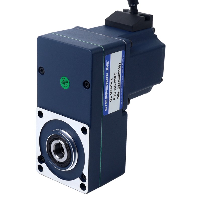 24V 40W 100RPM 2.80Nm(396.51oz.in) 30:1 Geared Brushless DC Motor w/ Parallel Hollow Shaft Gearbox - F2B40-24GL-30S/2GL30RC | StepperOnline CA
