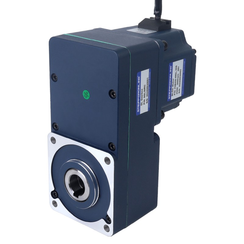 48V 250W 100RPM 20.00Nm(2832.23oz.in) 30:1 Geared Brushless DC Motor w/ Parallel Hollow Shaft Gearbox - F6B250-48GL-30S/6GL30RC | StepperOnline CA