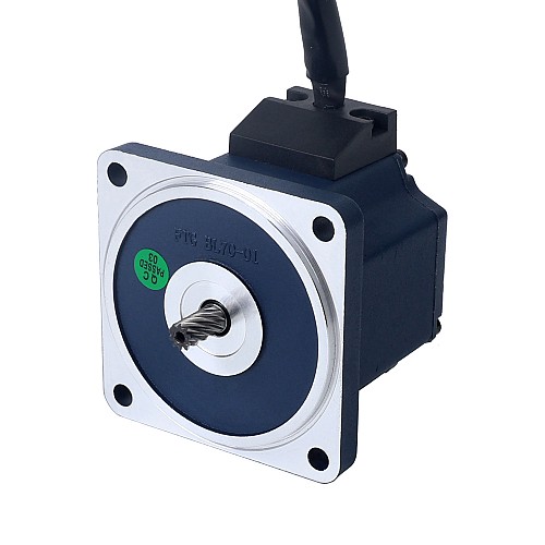 48V 40W 1000RPM Geared Brushless DC Motor 0.31Nm(43.90oz.in) 3:1 Spur Gearbox - F3B40-48GN-30S/3GN3K | StepperOnline CA