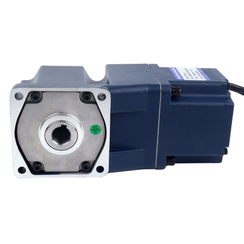 24V 150W 150RPM Geared BLDC Motor 6.66Nm(943.00oz.in) 20:1 Right Angle Gearbox - F55B150-24GU-30S/5GU20RC | StepperOnline CA