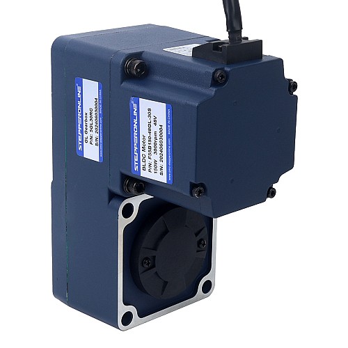 48V 150W 100RPM 10.50Nm(1486.92oz.in) 30:1 Geared Brushless DC Motor w/ Parallel Hollow Shaft Gearbox - F55B150-48GL-30S/5GL30RC | StepperOnline CA