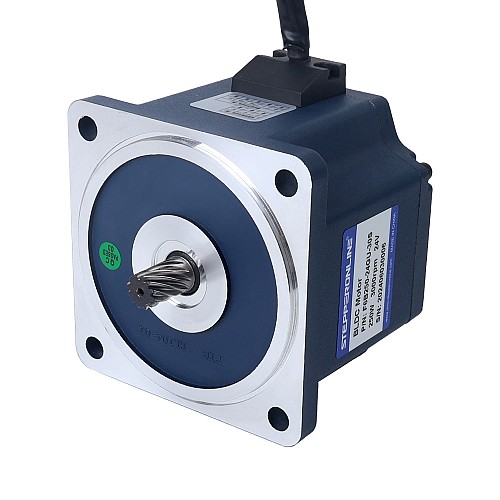 24V 250W 600RPM Geared Brushless DC Motor 3.20Nm(453.16oz.in) 5:1 Spur Gearbox - F6B250-24GU-30S/6GU5K | StepperOnline CA
