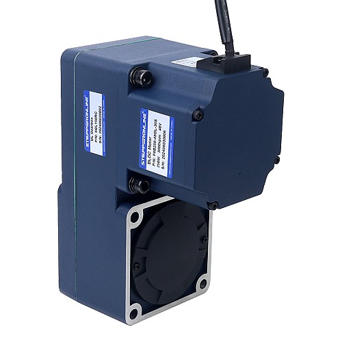 48V 250W 20RPM 70.00Nm(9912.82oz.in) 150:1 Geared Brushless DC Motor w/ Parallel Hollow Shaft Gearbox - F6B250-48GL-30S/6GL150RC | StepperOnline CA