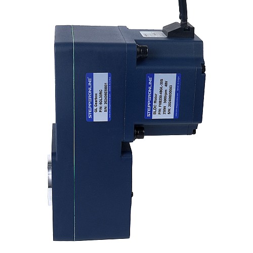 48V 250W 100RPM 20.00Nm(2832.23oz.in) 30:1 Geared Brushless DC Motor w/ Parallel Hollow Shaft Gearbox - F6B250-48GL-30S/6GL30RC | StepperOnline CA 48V 250W 100RPM 20.00Nm(2832.23oz.in) 30:1 Geared Brushless DC Motor w/ Parallel Hollow Shaft Gearbox - F6B250-48GL-30S/6GL30RC | StepperOnline CA
