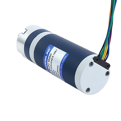 24V 30W 579RPM Geared Brushless DC Motor 0.45Nm(63.73oz.in) 5.18:1 Planetary Gearbox - M42B30-24P-30S/G42-5.18S1 | StepperOnline CA