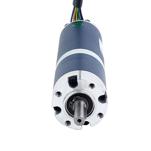 24V 30W 59RPM Geared Brushless DC Motor 3.50Nm(495.64oz.in) 50.9:1 Planetary Gearbox - M42B30-24P-30S/G42-50.9S1 | StepperOnline CA