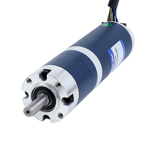 24V 30W 30RPM Geared Brushless DC Motor 6.90Nm(977.12oz.in) 99.5:1 Planetary Gearbox - M42B30-24P-30S/G42-99.5S1 | StepperOnline CA