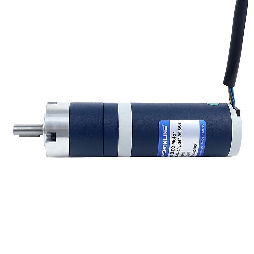 24V 30W 30RPM Geared Brushless DC Motor 6.90Nm(977.12oz.in) 99.5:1 Planetary Gearbox - M42B30-24P-30S/G42-99.5S1 | StepperOnline CA