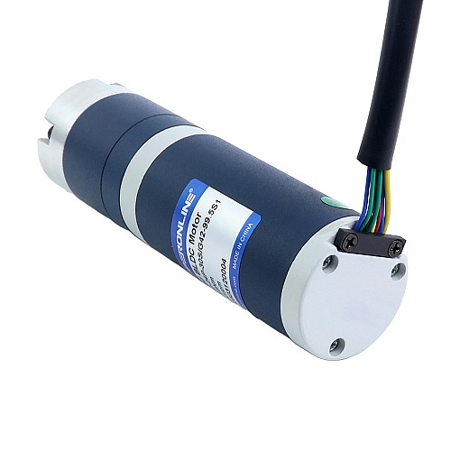 24V 30W 30RPM Geared Brushless DC Motor 6.90Nm(977.12oz.in) 99.5:1 Planetary Gearbox - M42B30-24P-30S/G42-99.5S1 | StepperOnline CA