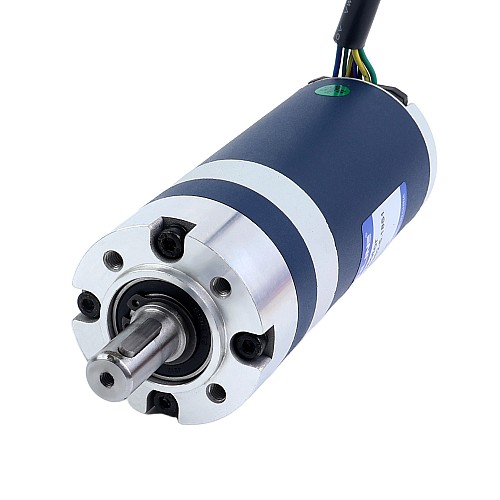 24V 60W 579RPM Geared Brushless DC Motor 0.90Nm(127.45oz.in) 5.18:1 Planetary Gearbox - M52B60-24P-30S/G52-5.18S1 | StepperOnline CA