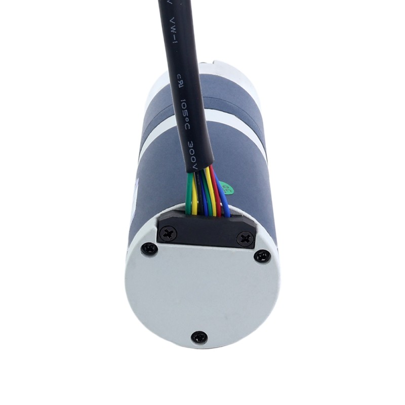 24V 60W 30.1RPM Geared Brushless DC Motor 13.80Nm(1954.24oz.in) 99.5:1 Planetary Gearbox - M52B60-24P-30S/G52-99.5S1 | StepperOnline CA