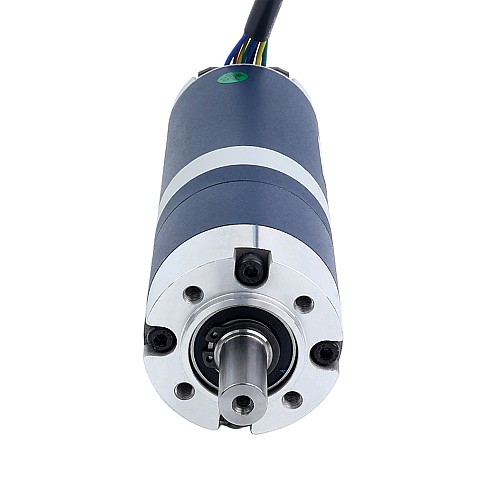 24V 60W 30.1RPM Geared Brushless DC Motor 13.80Nm(1954.24oz.in) 99.5:1 Planetary Gearbox - M52B60-24P-30S/G52-99.5S1 | StepperOnline CA