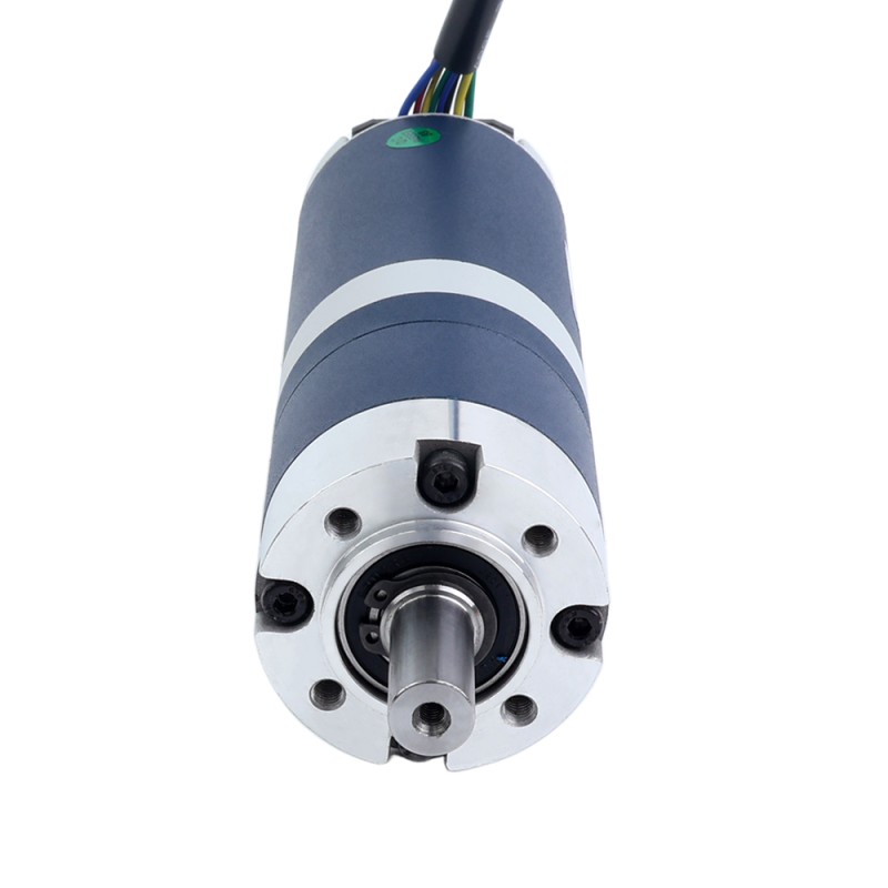 24V 60W 30.1RPM Geared Brushless DC Motor 13.80Nm(1954.24oz.in) 99.5:1 Planetary Gearbox - M52B60-24P-30S/G52-99.5S1 | StepperOnline CA