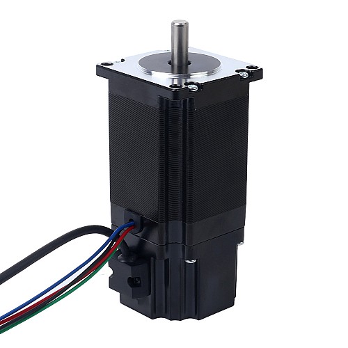 Nema 23 Stepper Motor 2.0Nm(283.22oz.in) with 24V 4.5W Electromagnetic Brake - 23HS30-5004D-B280 | StepperOnline CA