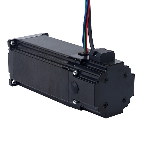 Nema 23 Stepper Motor 4.2Nm(594.77oz.in) with 24V 4.5W Electromagnetic Brake - 23HS45-4204D-B280 | StepperOnline CA