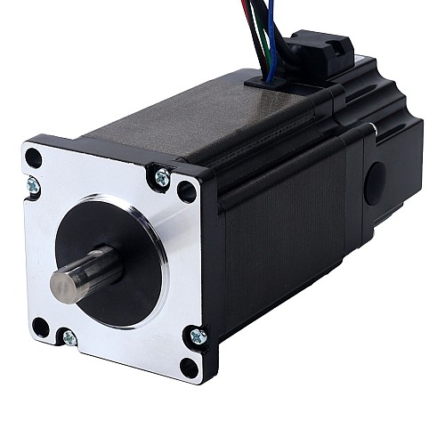 Nema 24 Stepper Motor 3.0Nm(424.83oz.in) with 24V 4.5W Electromagnetic Brake - 24HS34-5004D-B280 | StepperOnline CA