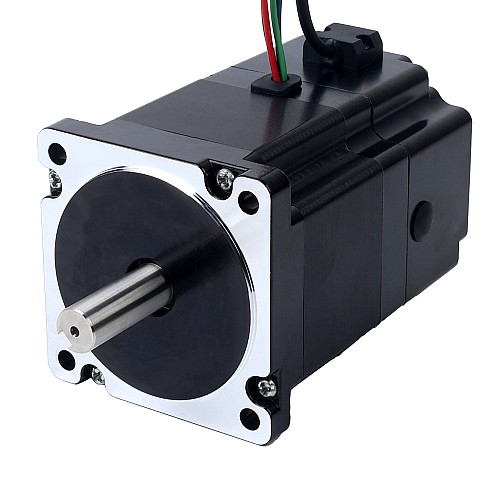 Nema 34 Stepper Motor 4.8Nm(679.74oz.in) with 24V 6.8W Electromagnetic Brake - 34HS31-6004D-B700 | StepperOnline CA