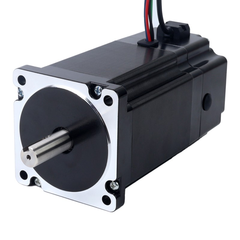 Nema 34 Stepper Motor 8.5Nm(1203.70oz.in) with 24V 6.8W Electromagnetic Brake - 34HS46-6004D-B700 | StepperOnline CA