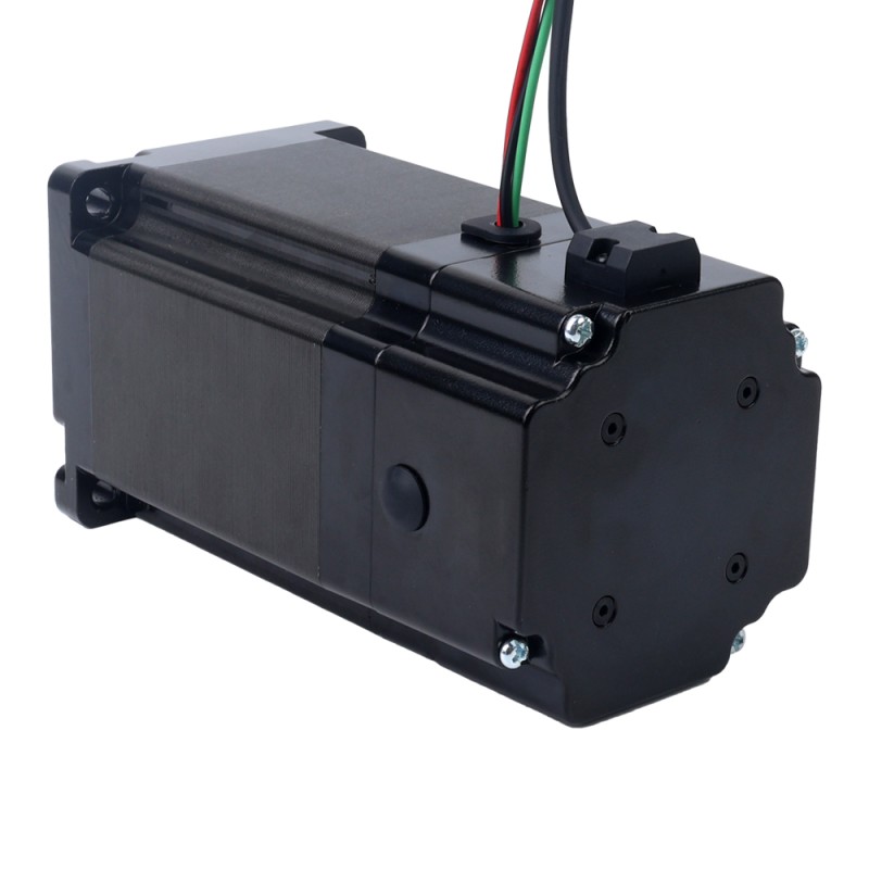 Nema 34 Stepper Motor 8.5Nm(1203.70oz.in) with 24V 6.8W Electromagnetic Brake - 34HS46-6004D-B700 | StepperOnline CA