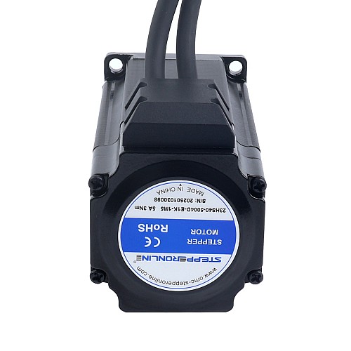S Series Nema 23 Closed Loop Stepper Motor 3.00Nm(424.83oz.in) Encoder 1000PPR(4000CPR) - 23HS40-5004D-E1K-1M5 | StepperOnline CA