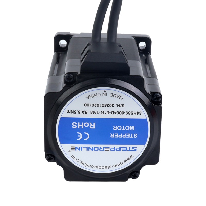 S Series Nema 34 Closed Loop Stepper Motor 6.50Nm(920.48oz.in) Encoder 1000PPR(4000CPR) - 34HS39-6004D-E1K-1M5 | StepperOnline CA