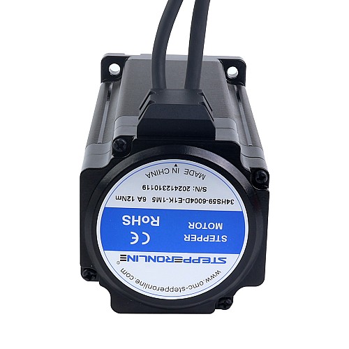 S Series Nema 34 Closed Loop Stepper Motor 12.00Nm(1699.34oz.in)Encoder 1000PPR(4000CPR) - 34HS59-6004D-E1K-1M5 | StepperOnline CA