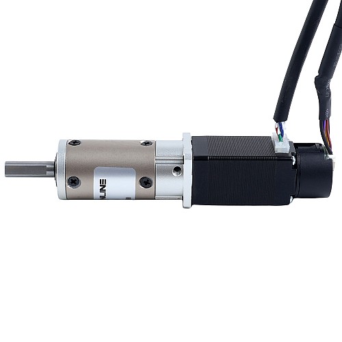 Nema 8 Closed Loop Stepper Motor L=38mm w/ Gear Ratio 50:1 EG Series Planetary Gearbox - 8HS15-0604D-E1000-EGS50 | StepperOnline CA
