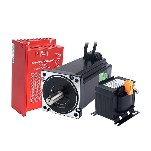YS Series 1 Axis Closed Loop Stepper CNC Kit 12.0Nm(1699.34oz.in) Nema 34 Motor w/ 1.5m Cables & AC Transformer - 1-ACLYS120-1M5 | StepperOnline CA