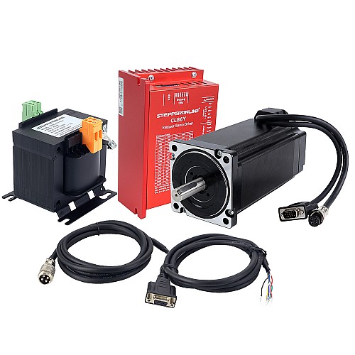 YS Series 1 Axis Closed Loop Stepper CNC Kit 12.0Nm(1699.34oz.in) Nema 34 Motor w/ 2.0m Cables & AC Transformer - 1-ACLYS120 | StepperOnline CA