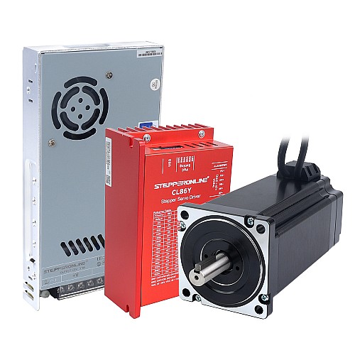YS Series 1 Axis Closed Loop Stepper CNC Kit 12.00Nm(1699.34oz.in) Nema 34 Motor w/ 1.5m Cables & Power Supply - 1-CLYS120-1M5 | StepperOnline CA