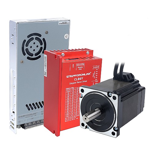 YS Series 1 Axis Closed Loop Stepper CNC Kit 6.50Nm(920.48oz.in) Nema 34 Motor w/ 1.5m Cables & Power Supply - 1-CLYS65-1M5 | StepperOnline CA