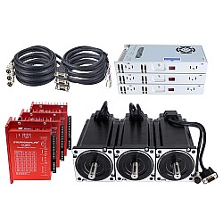 YS Series 3 Axis 12.00Nm(1699.34oz.in) Nema 34 Closed Loop Stepper Kit w/ Power Supply