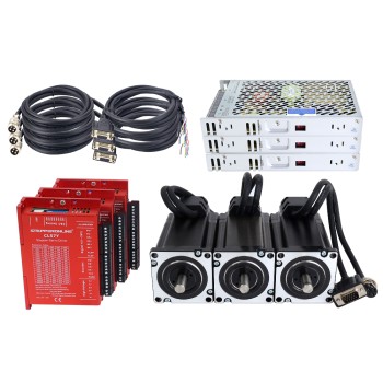 YS Series 3 Axis 4.00Nm(566.45oz.in) Nema 24 Closed Loop Stepper Kit w/ Power Supply