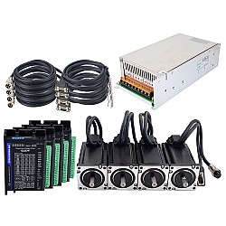 TS Series 4 Axis 3.0Nm(424.83oz.in) Nema 24 Closed Loop Stepper Kit w/ Power Supply