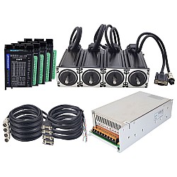 TS Series 4 Axis 3.0Nm(424.83oz.in) Nema 23 Closed Loop Stepper Kit w/ Power Supply