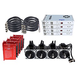 YS Series 4 Axis 4.30Nm(608.93oz.in) Nema 34 Closed Loop Stepper Kit w/ Power Supply