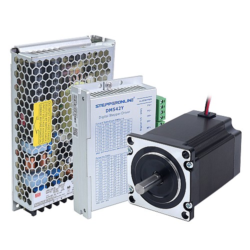 YS Series 1 Axis Stepper CNC Kit 1.9Nm(269.06oz.in)  Nema 23 Stepper Motor & Driver & 36V Power Supply - 1-DM542Y-S19 | StepperOnline CA