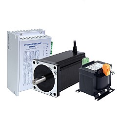 YS Series 1 Axis Stepper CNC Kit 12.0Nm(1699.34oz.in) Nema 34 Stepper Motor & Driver & AC Transformer