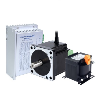 YS Series 1 Axis Stepper CNC Kit 4.8Nm(679.74oz.in) Nema 34 Stepper Motor & Driver & AC Transformer