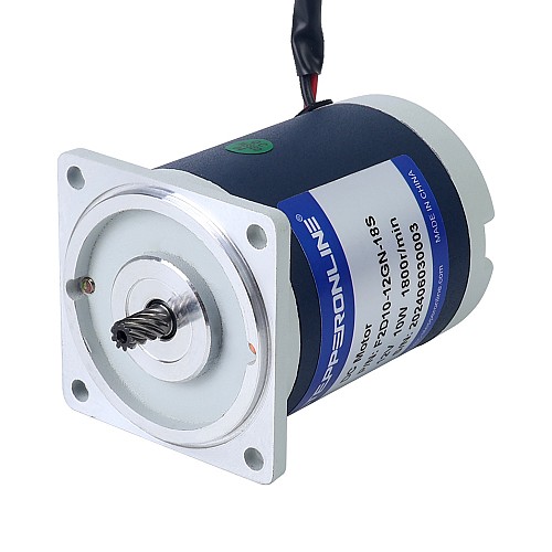 Brushed 12V 10W 1.93Nm(273.31oz.in) 36RPM w/ 50:1 Spur Gearbox DC Gear Motor - F2D10-12GN-18S/2GN50K | StepperOnline CA Brushed 12V 10W 1.93Nm(273.31oz.in) 36RPM w/ 50:1 Spur Gearbox DC Gear Motor - F2D10-12GN-18S/2GN50K | StepperOnline CA