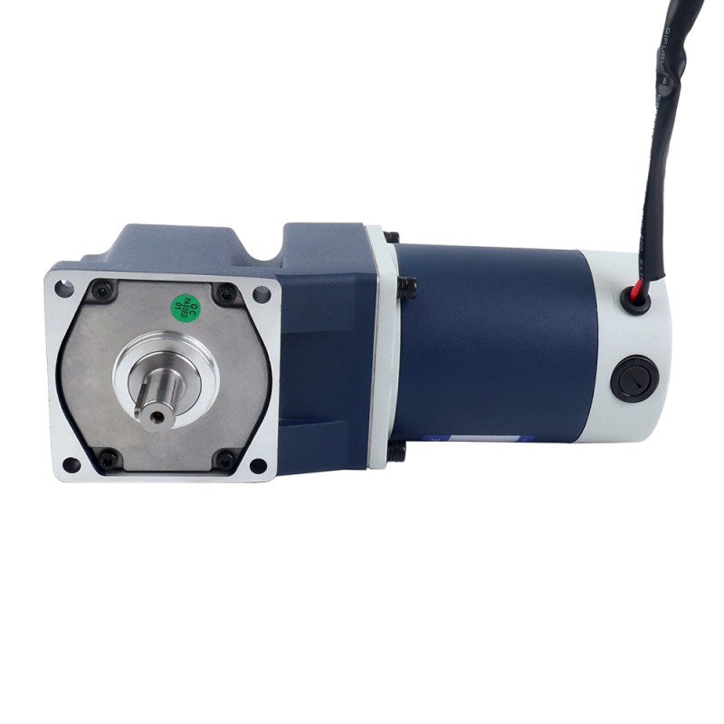 Brushed 12V 60W 4.05Nm(573.53oz.in) 100RPM w/ 30:1 Right Angle Gearbox DC Gear Motor - F4D60-12GN-30S/4GN30RT | StepperOnline CA