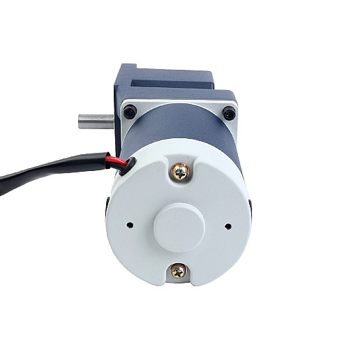 Brushed 12V 60W 4.49Nm(635.84oz.in) 90RPM w/ 20:1 Right Angle Gearbox DC Gear Motor - F4D60-12GN-18S/4GN20RT | StepperOnline CA Brushed 12V 60W 4.49Nm(635.84oz.in) 90RPM w/ 20:1 Right Angle Gearbox DC Gear Motor - F4D60-12GN-18S/4GN20RT | StepperOnline CA