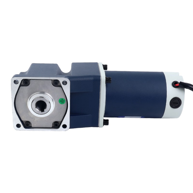 Brushed 24V 150W 8.38Nm(1186.71oz.in) 120RPM w/ 15:1 Right Angle Gearbox DC Gear Motor - F5D150-24GU-18S/5GU15RC | StepperOnline CA